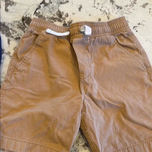 Kids Navy and Tan Shorts - Picture 2 of 3